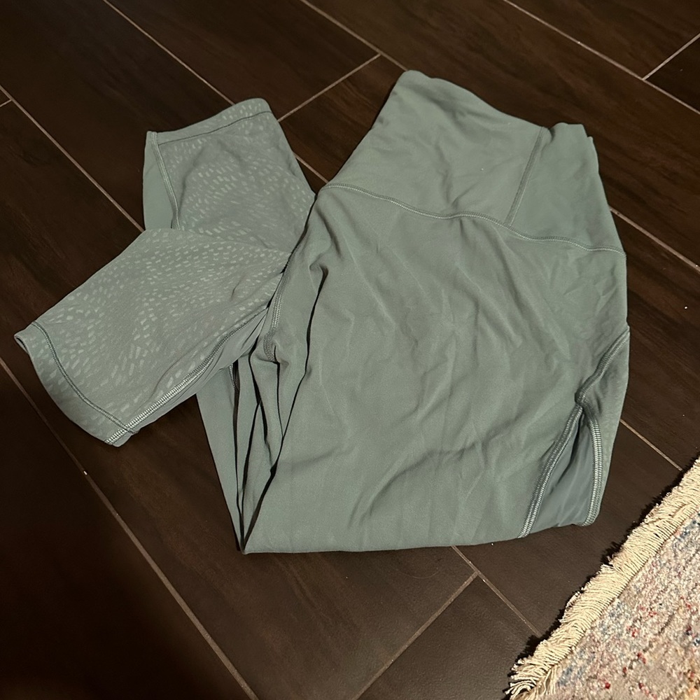 Lululemon Wonder Train High-Rise Green/pastel size 12 leggings